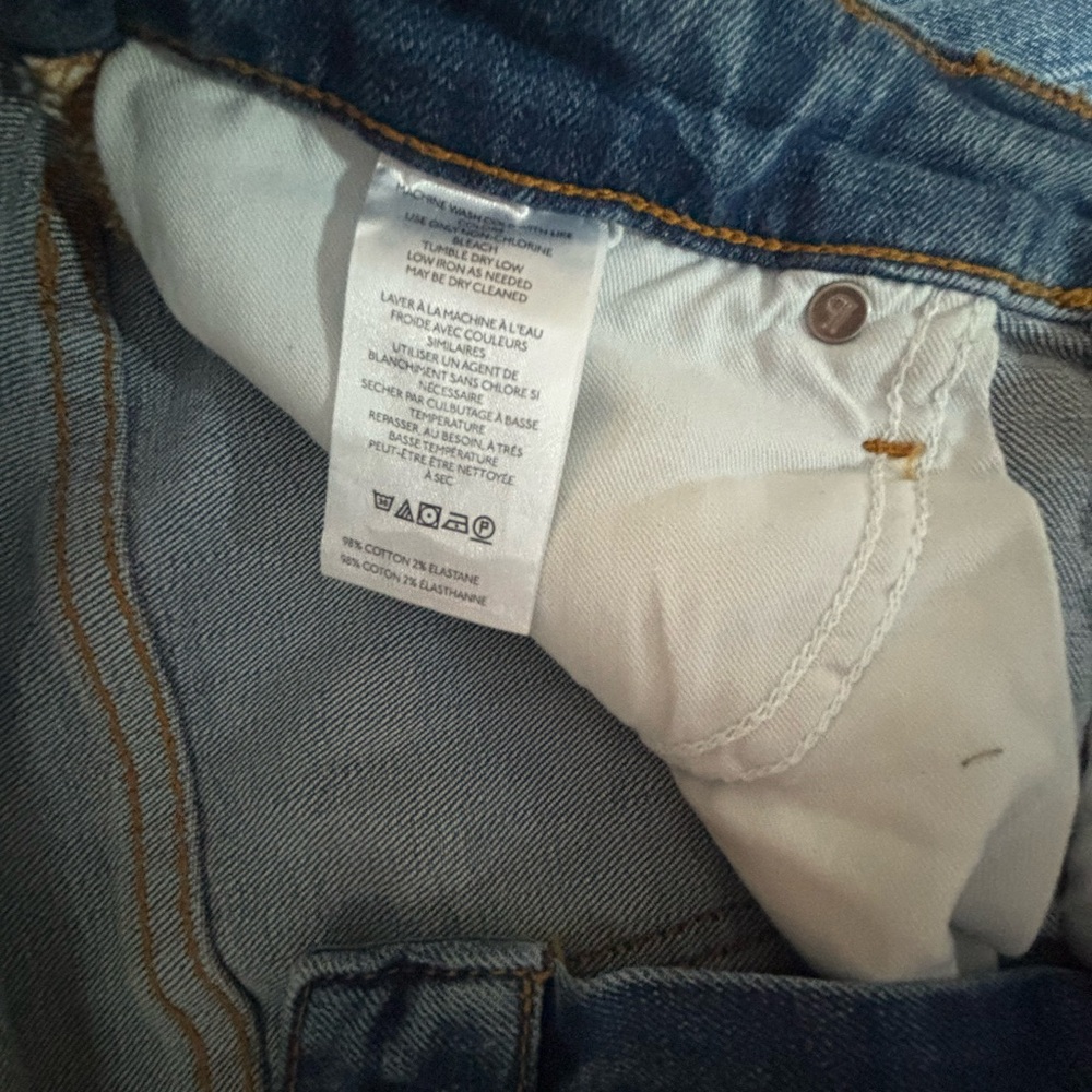 Pilcro Anthropologie The Scotie Cuffed High Rised Jeans 28 - Picture 10 of 14